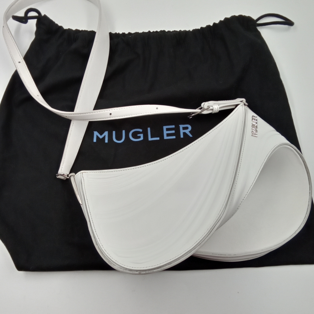 Mugler 01 White Women's Crossbody Bag